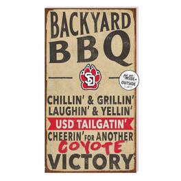 Jardine - South Dakota Coyotes 11'' x 20'' Indoor/Outdoor BBQ Sign - Brown