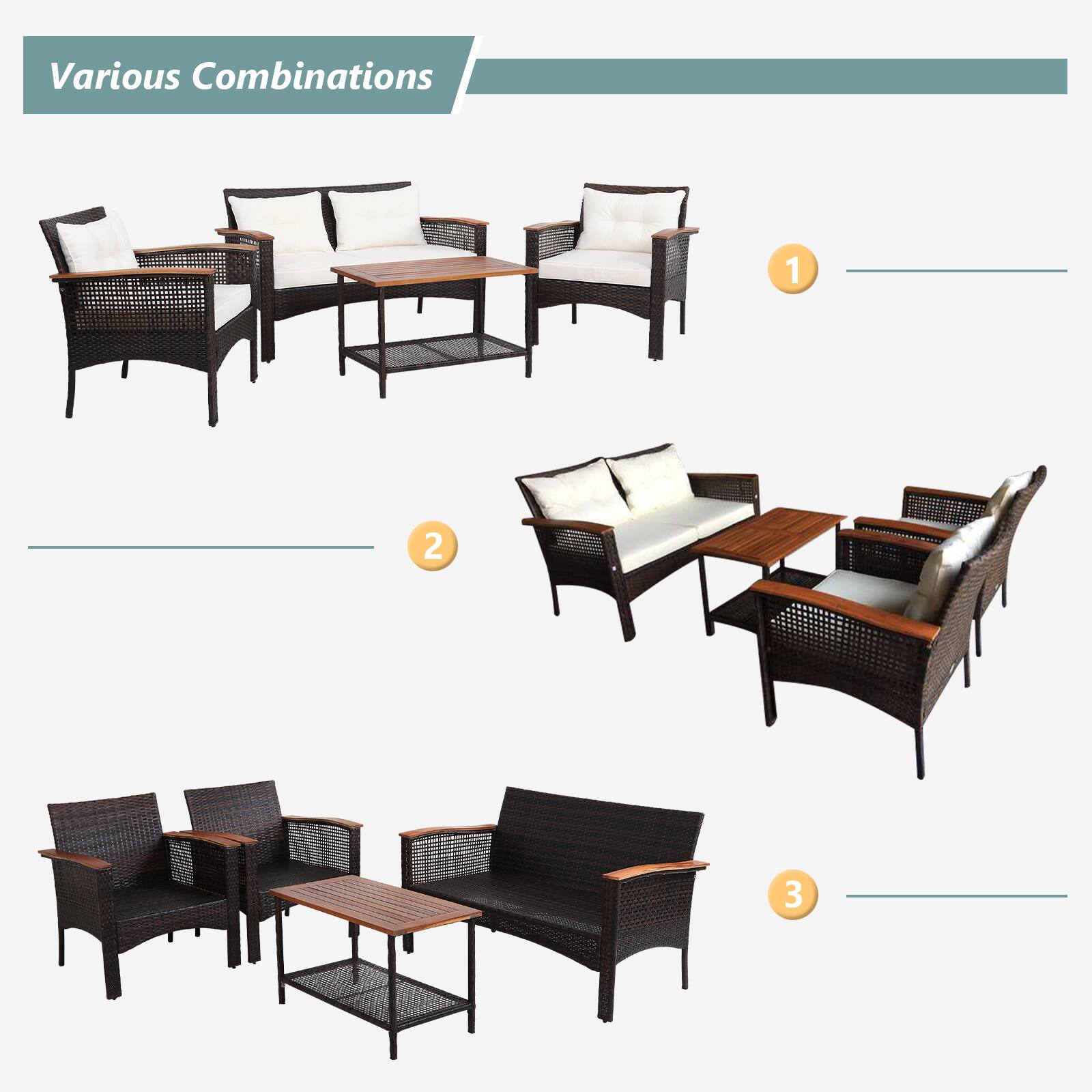 Various Combinations
1
2
3