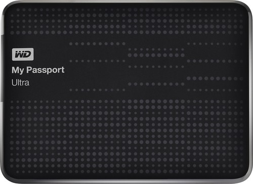  WD - My Passport Ultra 1.5TB External USB 3.0/2.0 Portable Hard Drive - Black