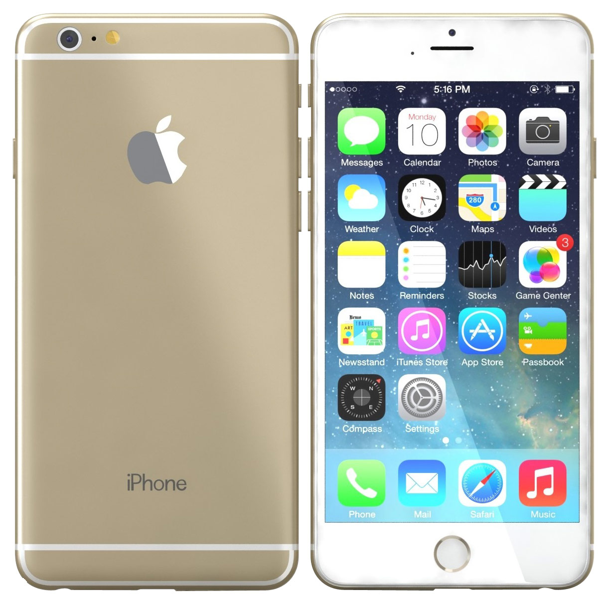 Best Buy: Apple iPhone® 6 64GB (Unlocked) Gold A1549 64GB GOLD