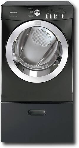 Front Standard. Frigidaire - Affinity 7.0 Cu. Ft. 7-Cycle Electric Dryer - Black.