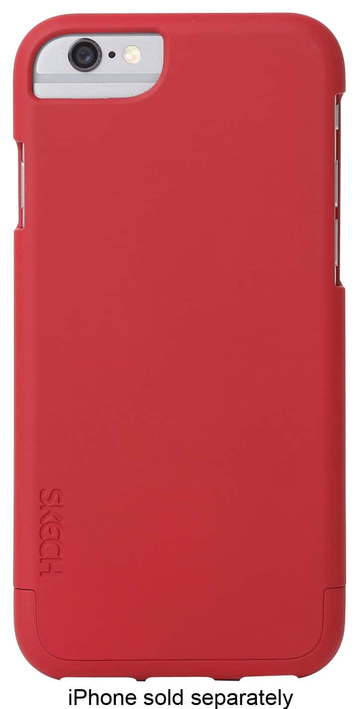 Skech - Hard Rubber Case for Apple® iPhone® 6 - Red - Larger Front