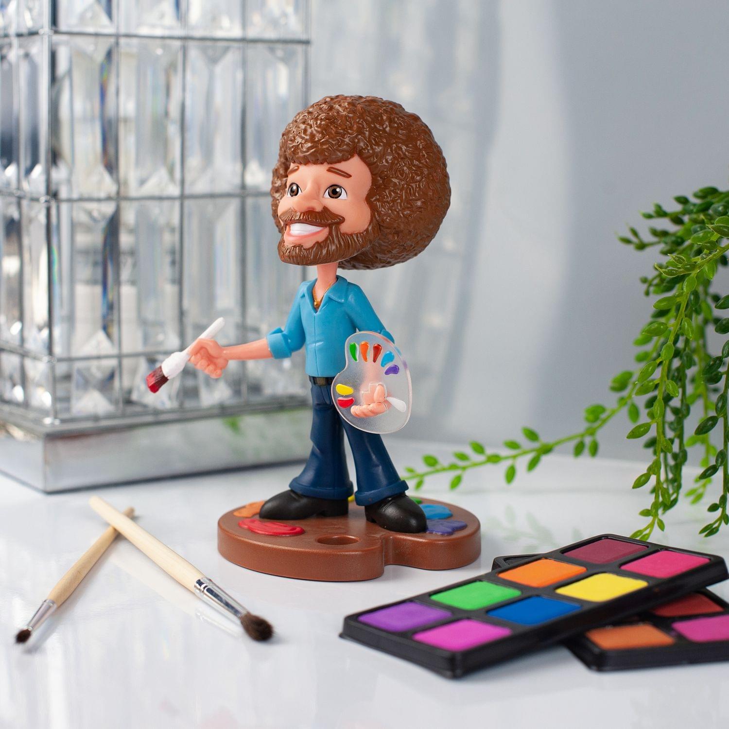 Alt View 4. Toynk - TOONIES BOB ROSS 6.5" VINYL FIGURE COLLECTIBLE | FULL COLOR VERSION - Multi-Color.