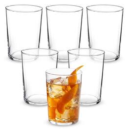 Bormioli Rocco - Bodega Maxi Tumblers, Set of 6 - 17 oz Tempered Glass Cups - Clear