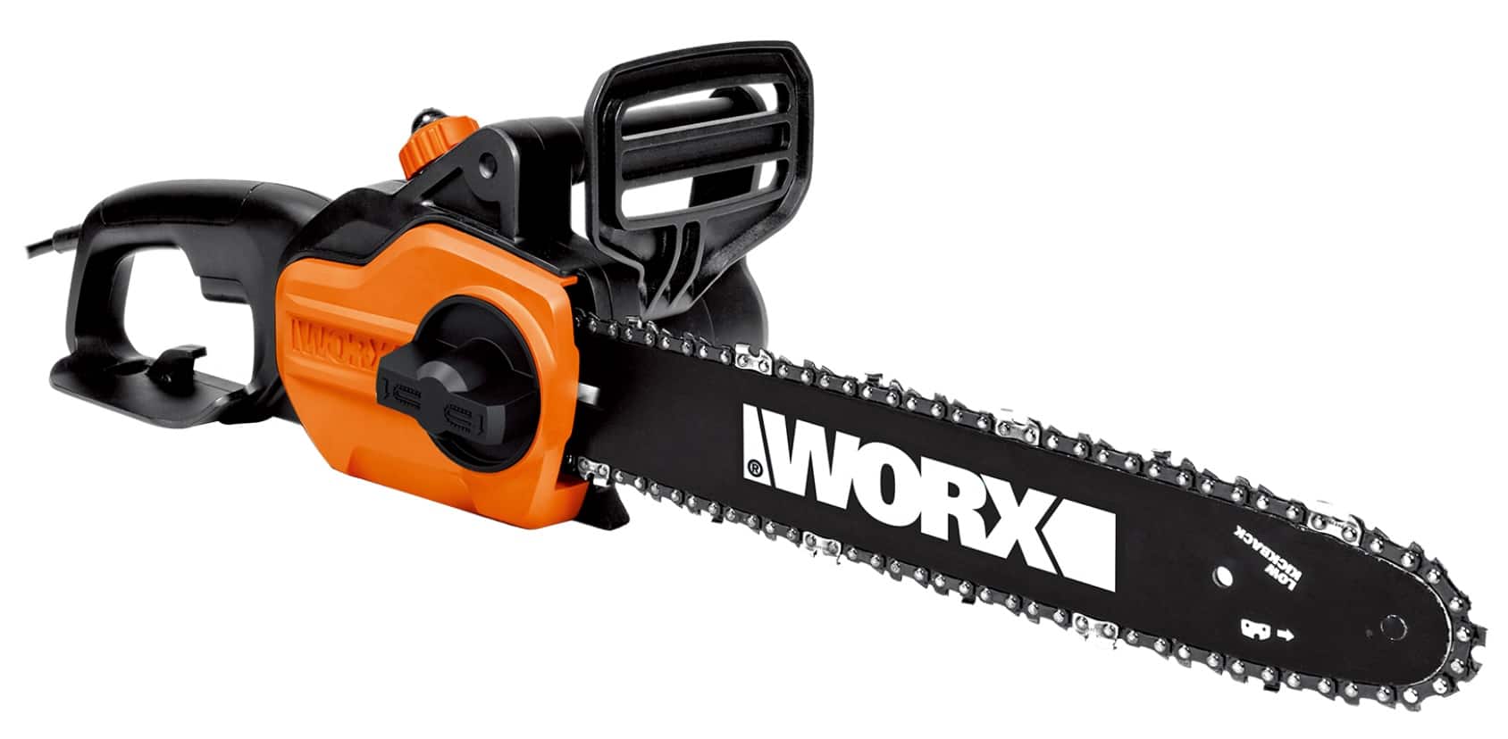 Front. WORX - WG305 8 Amp 14" Electric Chainsaw - Black.