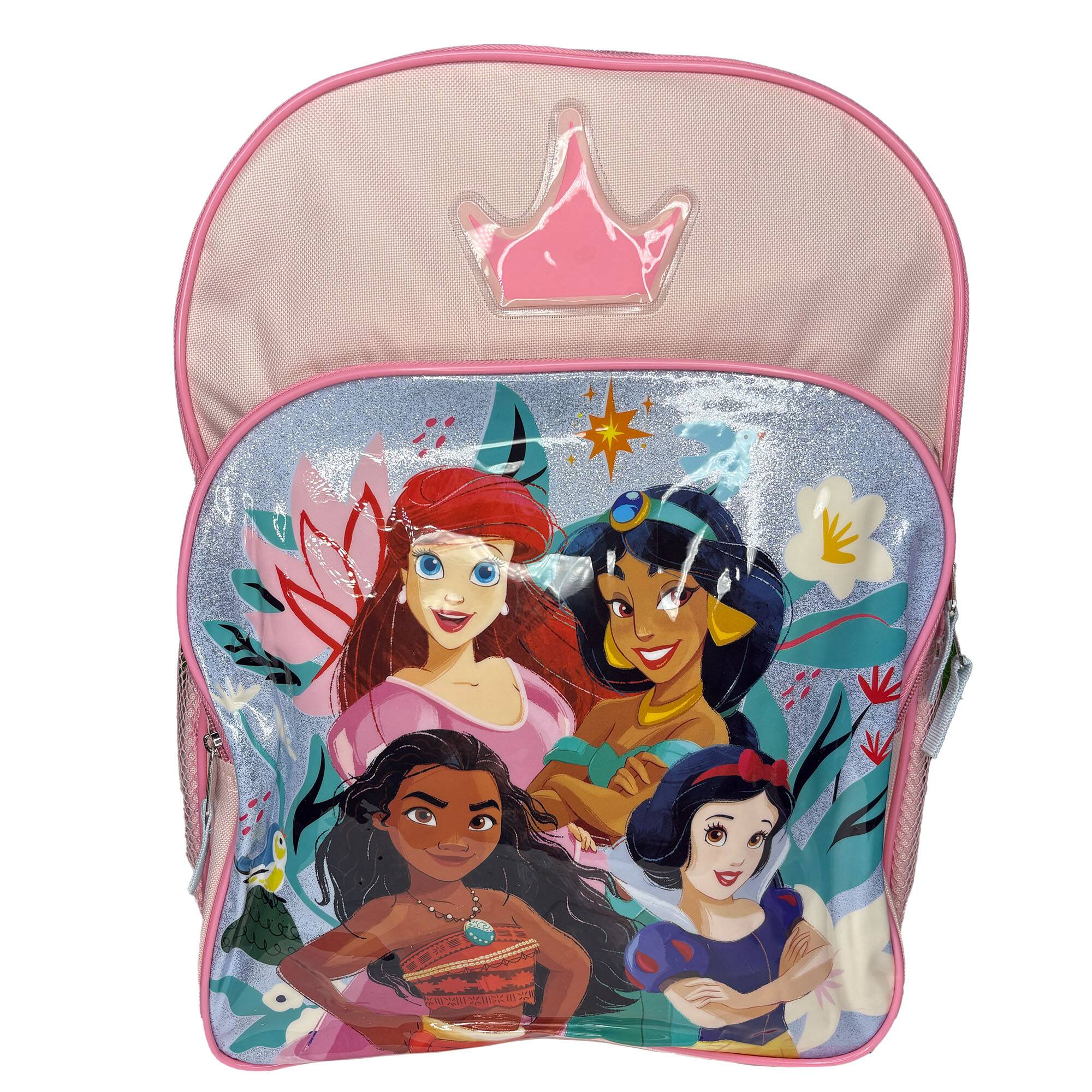 Alt View 2. UPD - Disney Princesses Pink 16" School Backpack with Front Pocket - Multicolored.