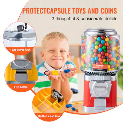 Bubble Gumball Machine 18" Big Bubble Gumball Vending Machine – Candy ...