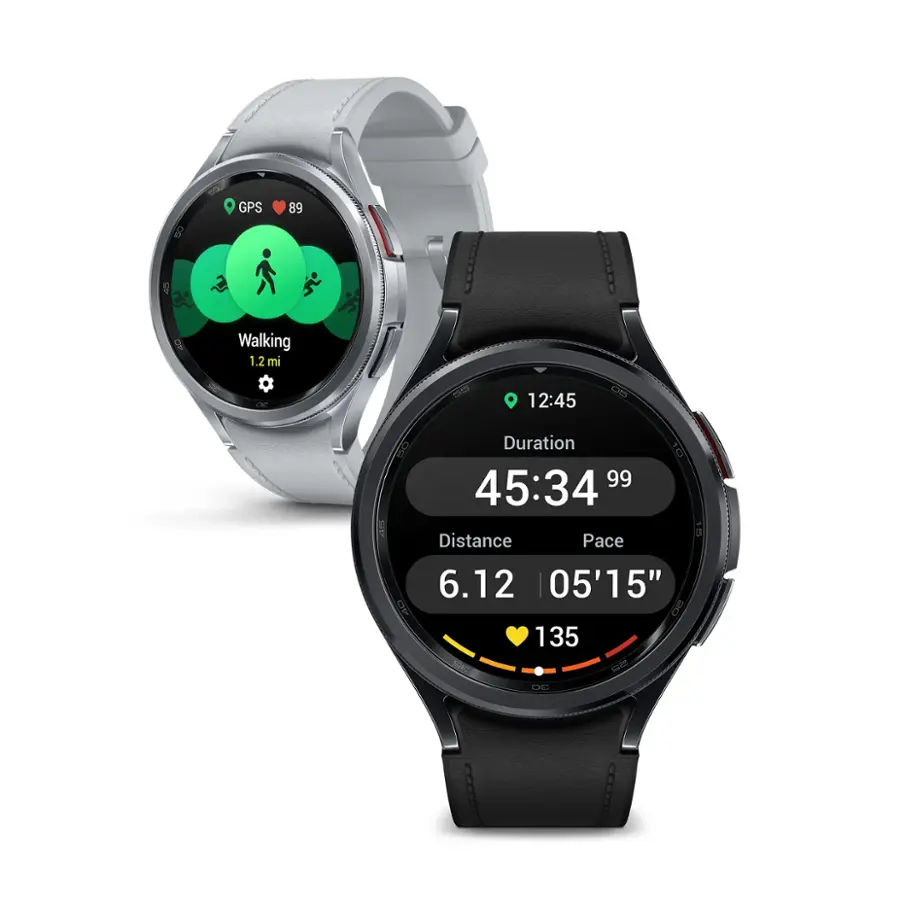The text on the image reads: "OS GPS 89 Walking 1.2 mi - TE 12:45 cm  Duration 10 99 45:34 Distance Pace 6.12 05'15" 20 135 Soa Sd OE." This text is describing a GPS watch that is tracking a person's walking activity. The watch shows that the person has walked 1.2 miles, with a pace of 6.12 minutes per mile. The duration of the walk is 45:34, and the person is currently at a distance of 12:45 centimeters. The text also includes the abbreviation "Soa," which could be short for "step," indicating that the person is tracking their steps as well.