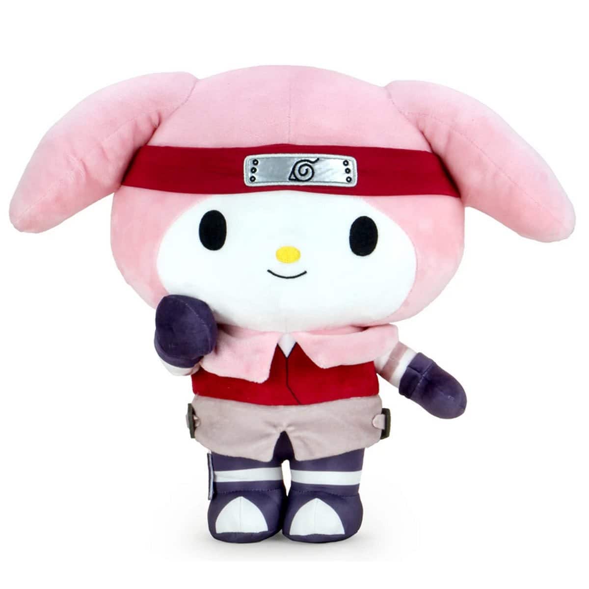 Front. NECA - Sanrio Hello Kitty Naruto 13" Medium Plush Sakura.