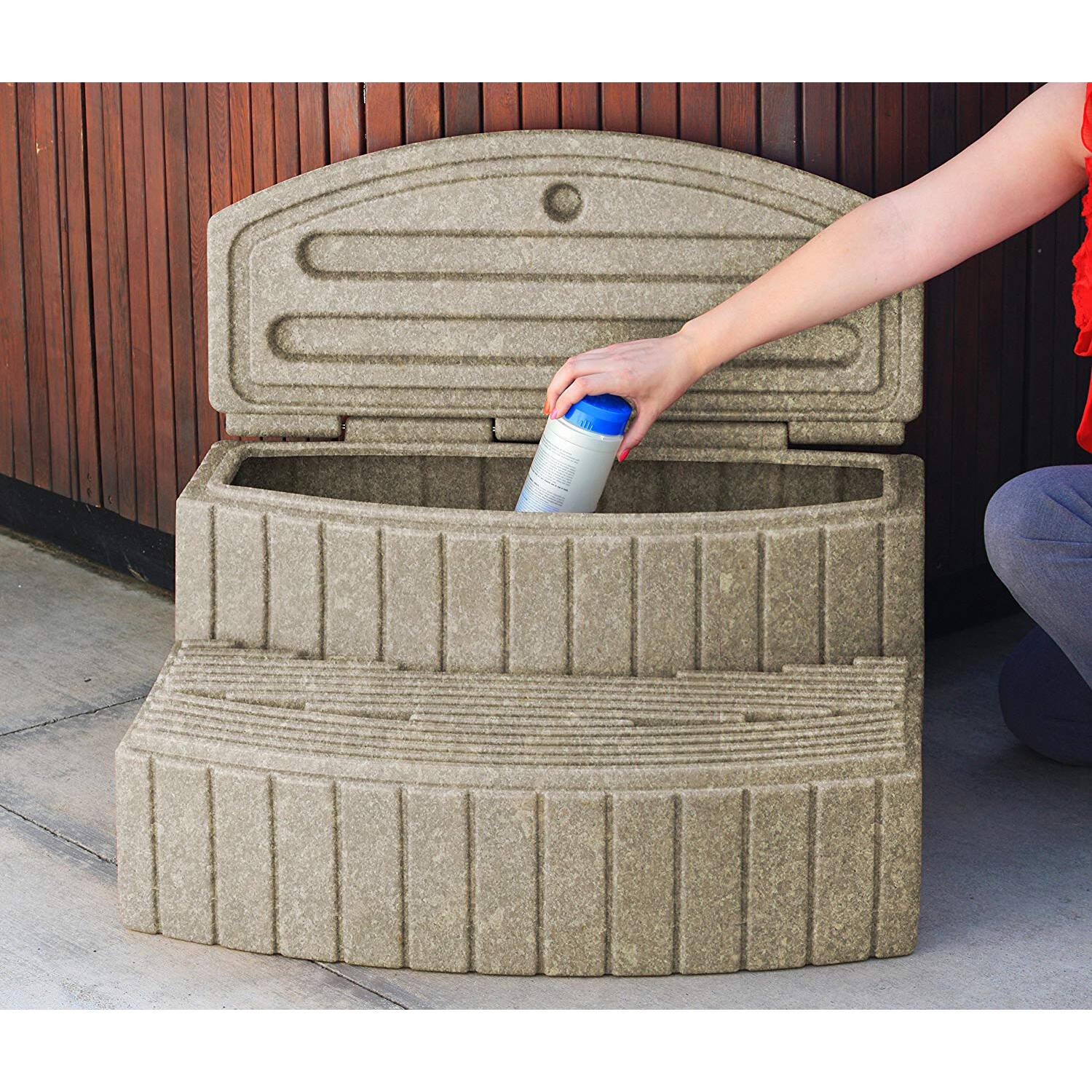 Alt View 10. Good Ideas - Good Ideas Sora Steps Lightweight Outdoor and Indoor Storage Step, Sandstone - Sandstone.