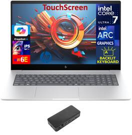 HP - Envy Envy Laptop 17.3 FHD (Intel Ultra 7-155H, 64GB DDR5, 2TB PCIe SSD, Intel Arc, Win 11 Pro) - Glacier Silver