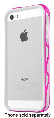 Front. ITSKINS - Venum 2.0 Bumper Case for Apple® iPhone® 5 and 5s - White/Pink.