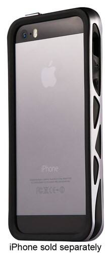 Front. ITSKINS - Venum 2.0 Bumper Case for Apple® iPhone® 5 and 5s - Black/Silver.