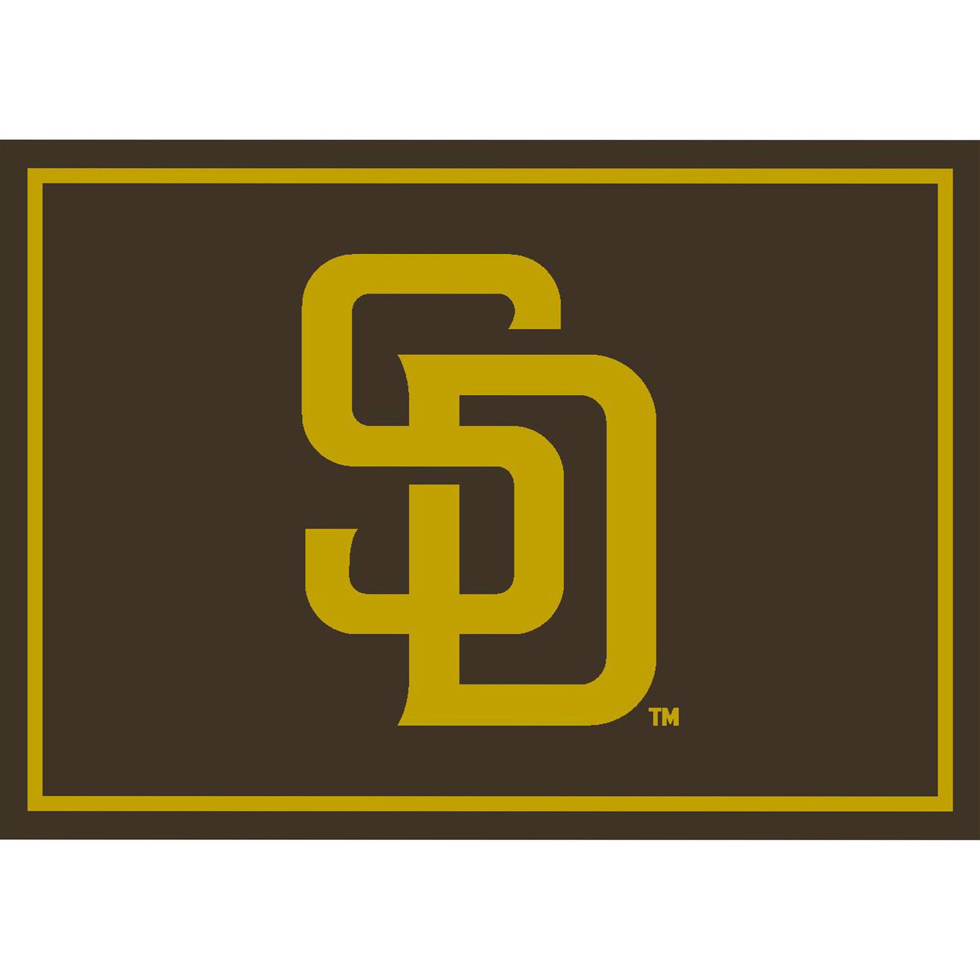 Alt View 1. Imperial - San Diego Padres 7'8'' x 10'9'' Spirit Rug - Multicolor.