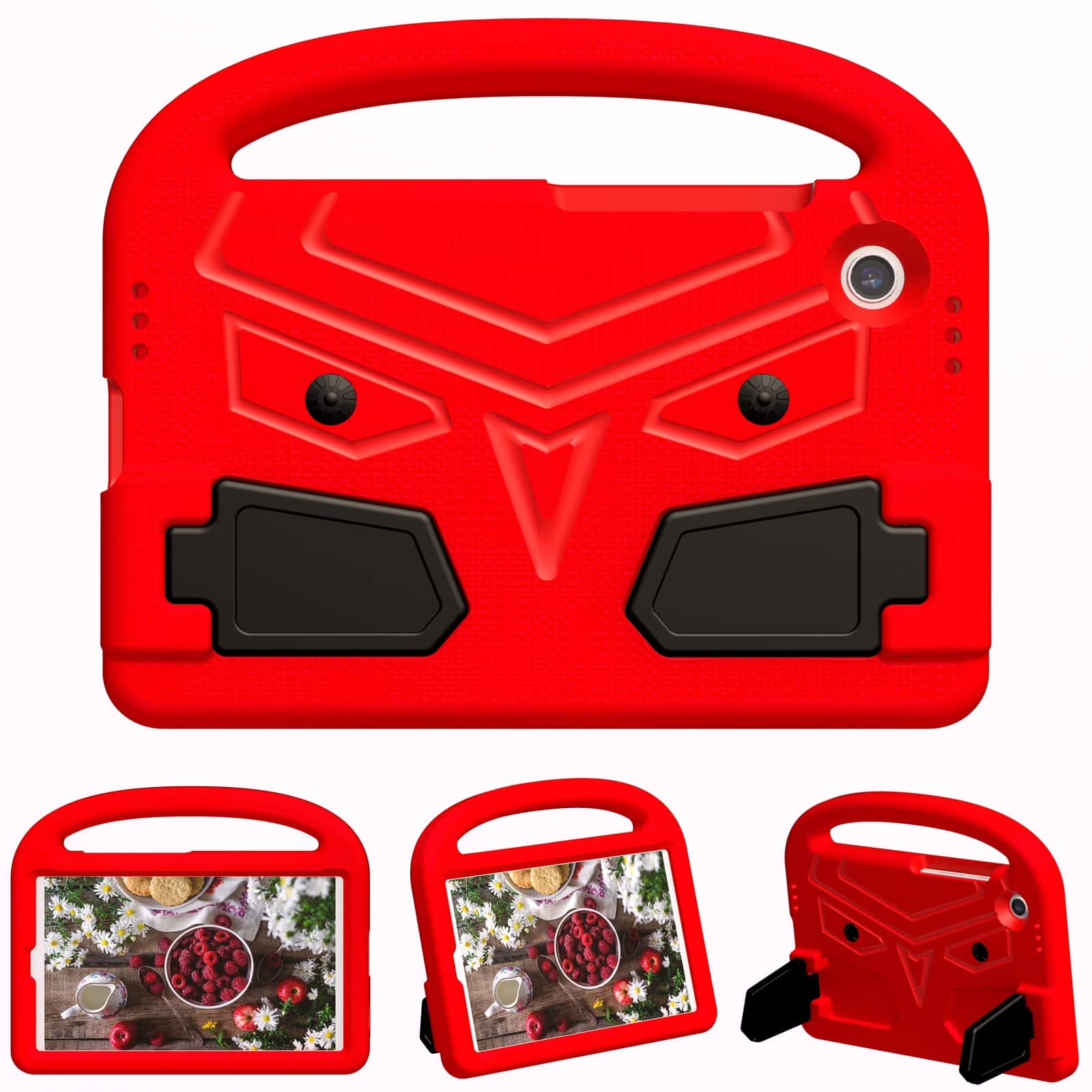 UUCOVER - Kids Case for Samsung Galaxy Tab A11 8.7-inch 2025 (SM-X130/X133/X135),Shockproof EVA Case Handle Kickstand Cover - Red price history on PriceWatchPro
