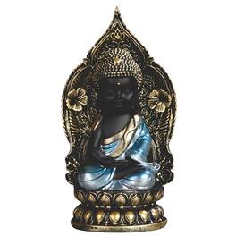 FC Design - 6"H Thai Buddha with Halo Figurine Statue Desk Tabletop Home Decor Gift - Multi-Color