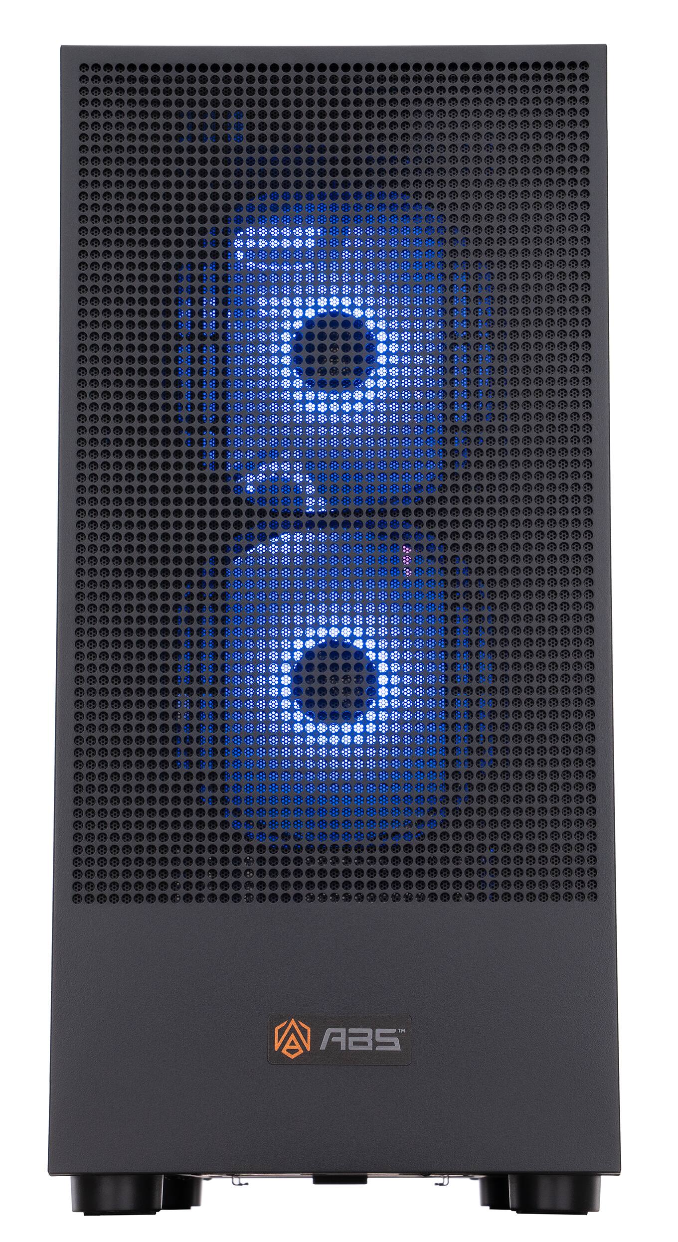 Angle. ADVANCED BATTLESTATIONS - ABS Aeolian Ruby Gaming PC - Windows 11 - AMD Ryzen 7 7800X3D - GeForce RTX 5070 Ti - 32GB DDR5 - 2TB - BLACK.