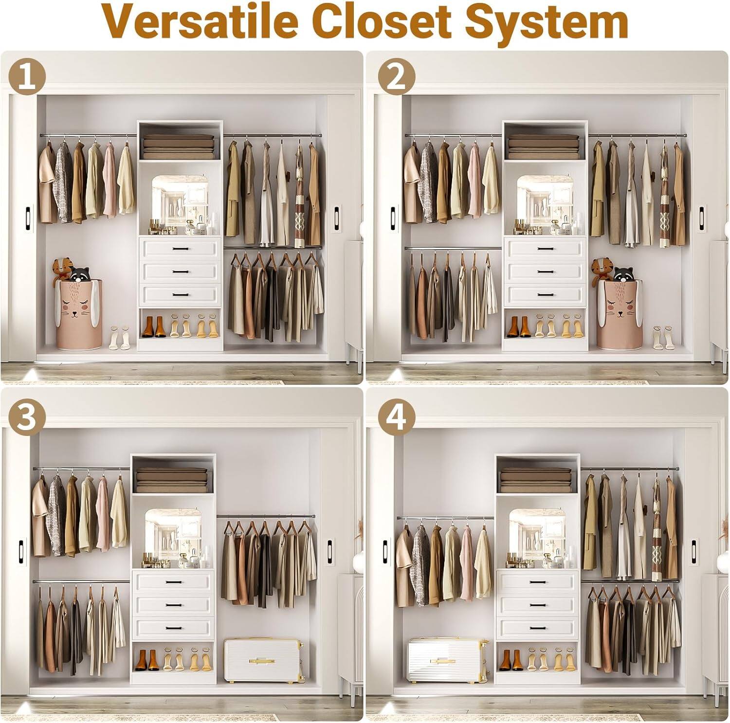 1. Versatile Closet System
2. 
3. 
4.