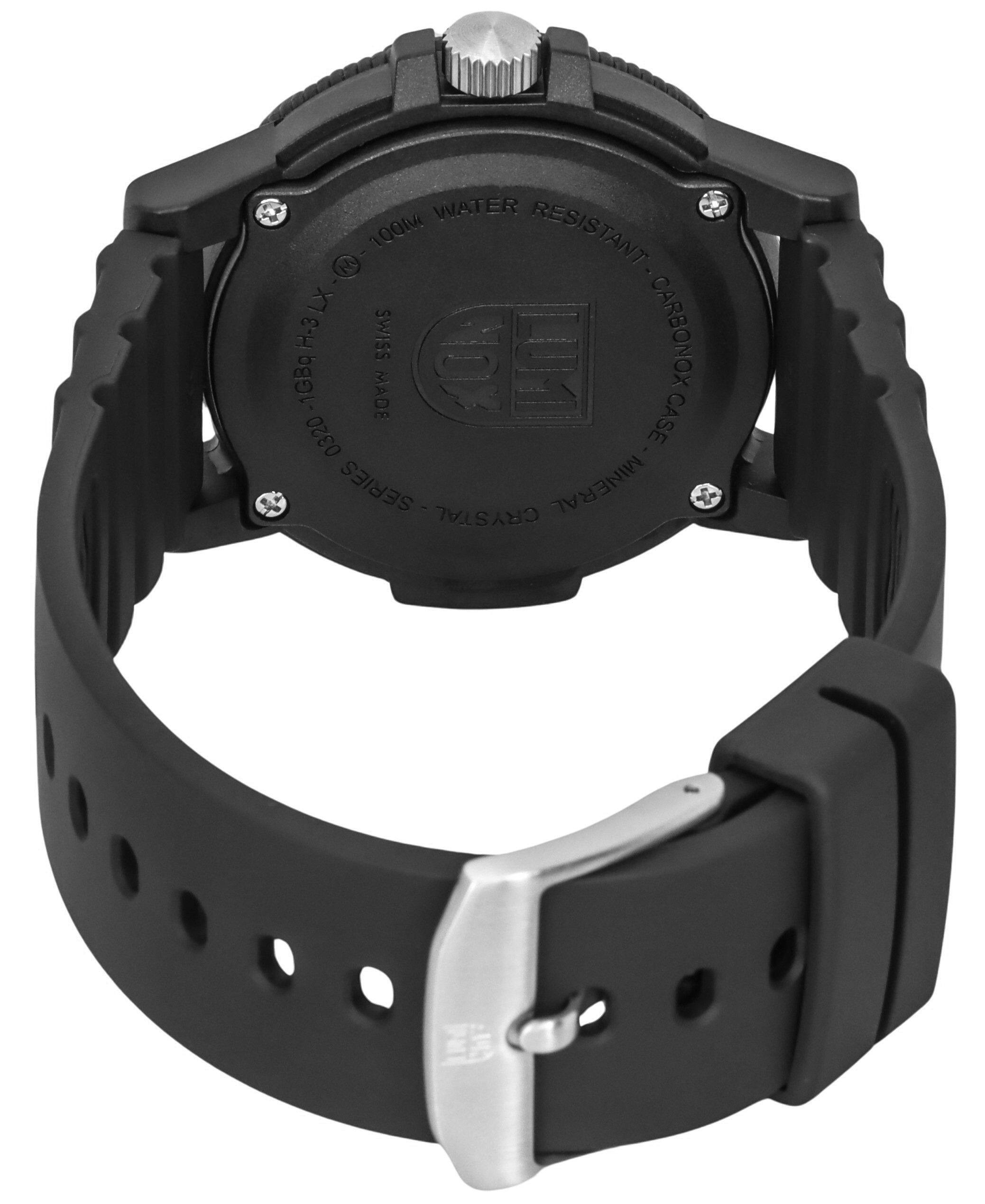 WATER 100M RESISTANT - CARBONOX 1GBq MADE IN SWITZERLAND - MINERAL CRYSTAL - SERIES 0320 CASE