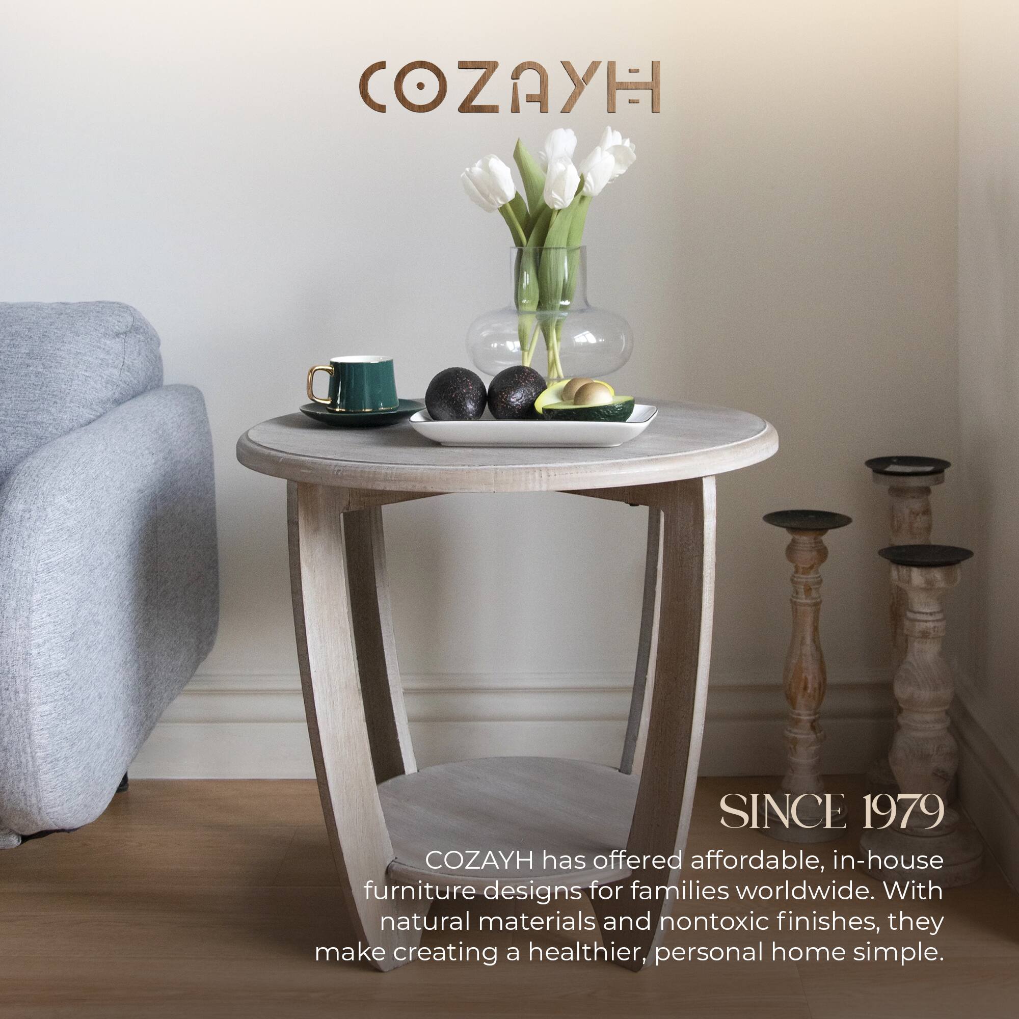 COZAYH

COZAYH has offered affordable, in-house furniture designs for families worldwide. With natural materials and nontoxic finishes, they make creating a healthier, personal home simple.

SINCE 1979
