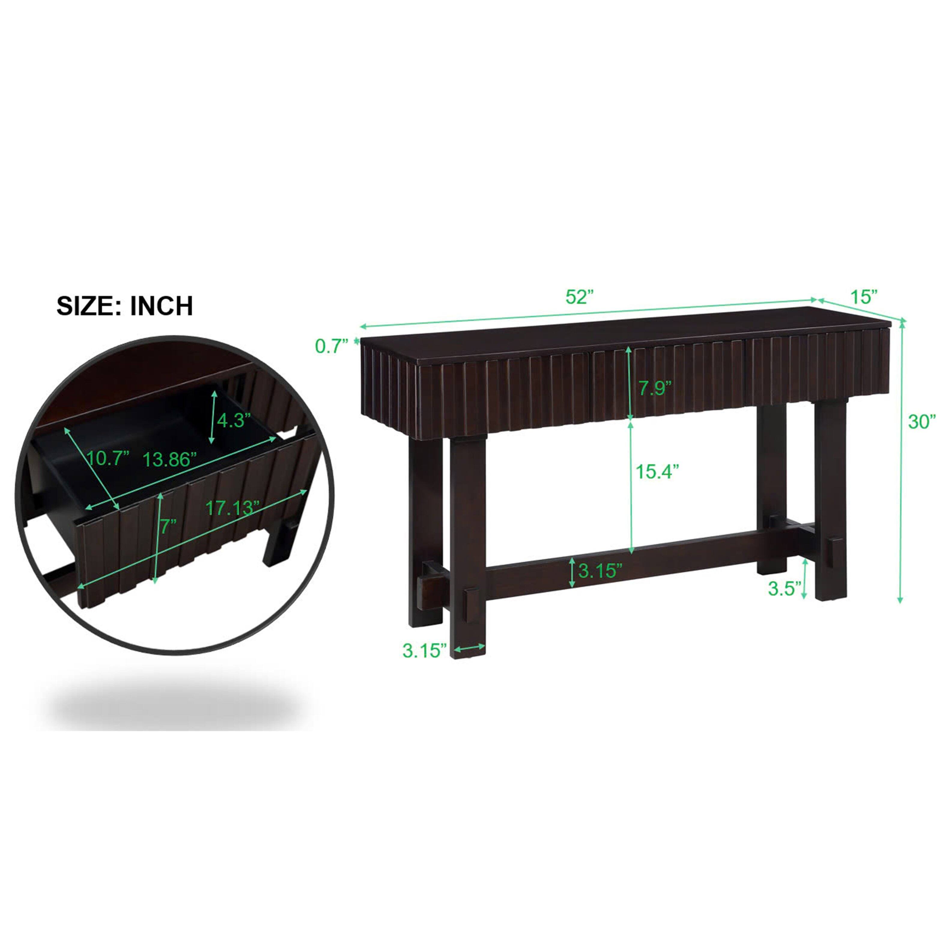 SIZE: INCH  
52" x 15" x 30"  
13.86" x 17.13" x 7"  
4.3" x 7.9" x 15.4"  
3.15" x 3.5" x 0.7"