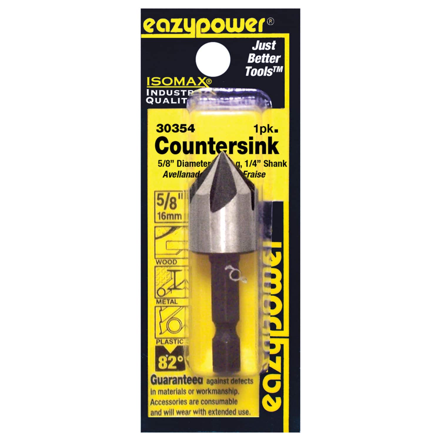 Eazypower - Isomax 5/8 in. X 5/8 in. D Tool Steel Countersink Countersink Bit 1 pc price history on PriceWatchPro