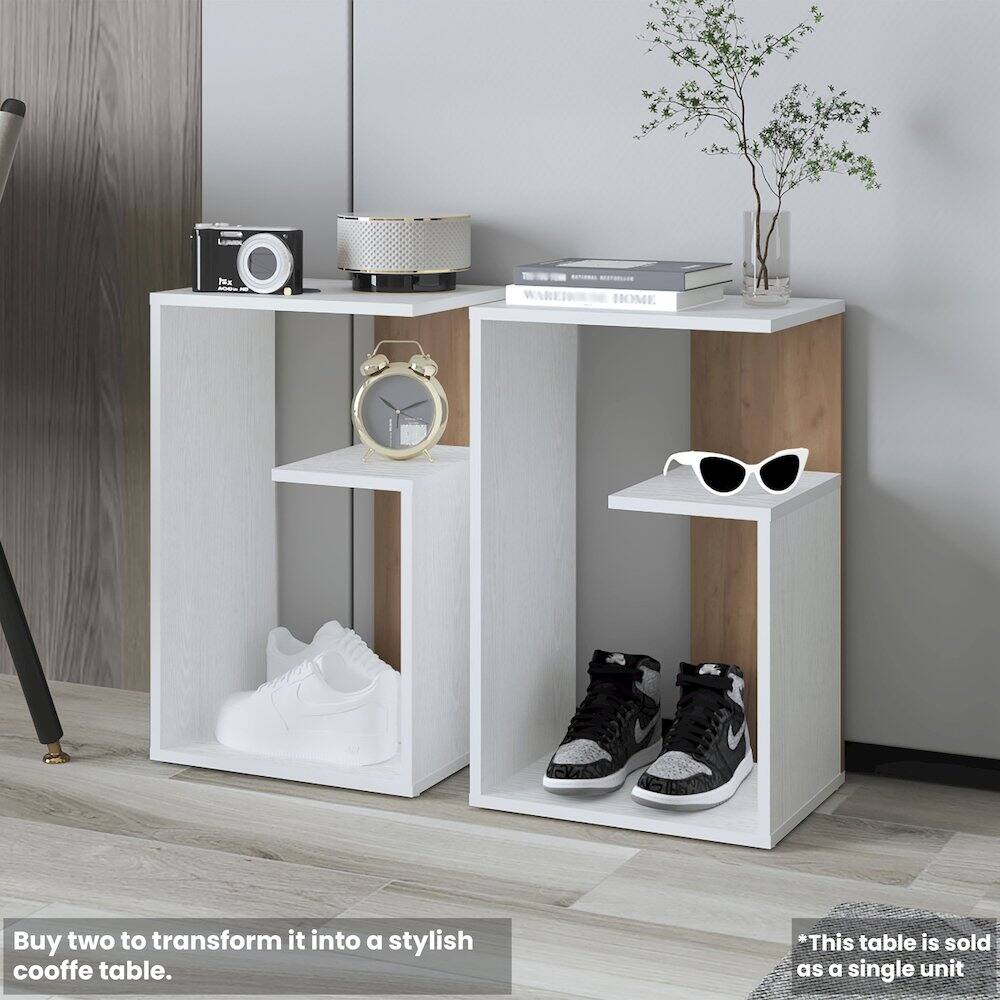 Buy two to transform it into a stylish coffee table.

*This table is sold as a single unit