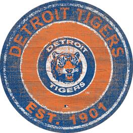 Fan Creations - Detroit Tigers 24'' Round Heritage Logo Sign - Multicolor