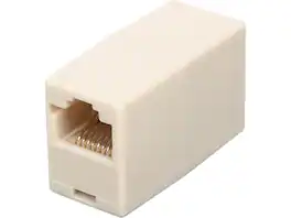 Cables to Go - C2G 01937 RJ45 8-Pin Modular Straight-Through Inline Coupler, Ivory