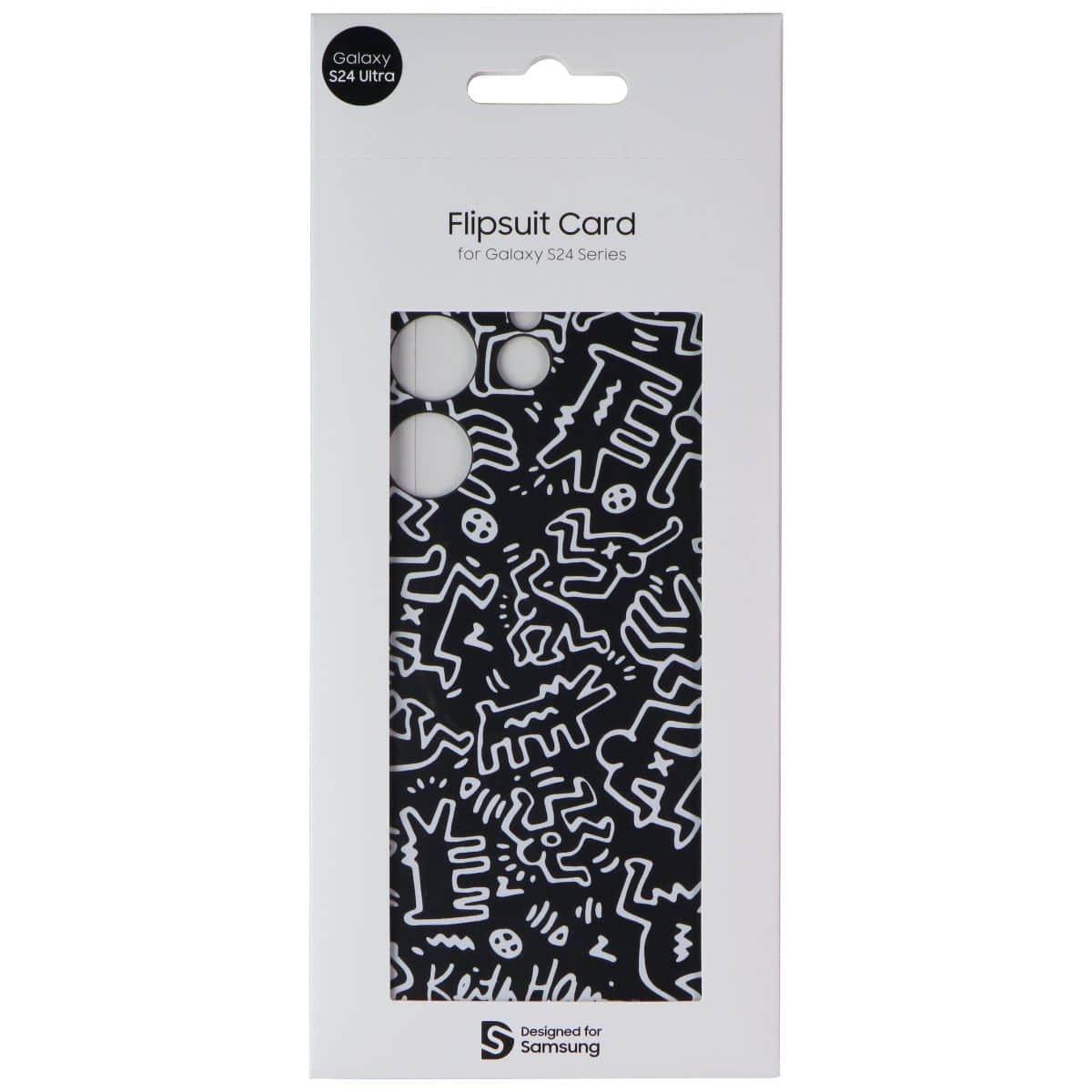 Samsung - Interactive Flipsuit Card for Galaxy S24 Ultra - Keith Haring - Black
