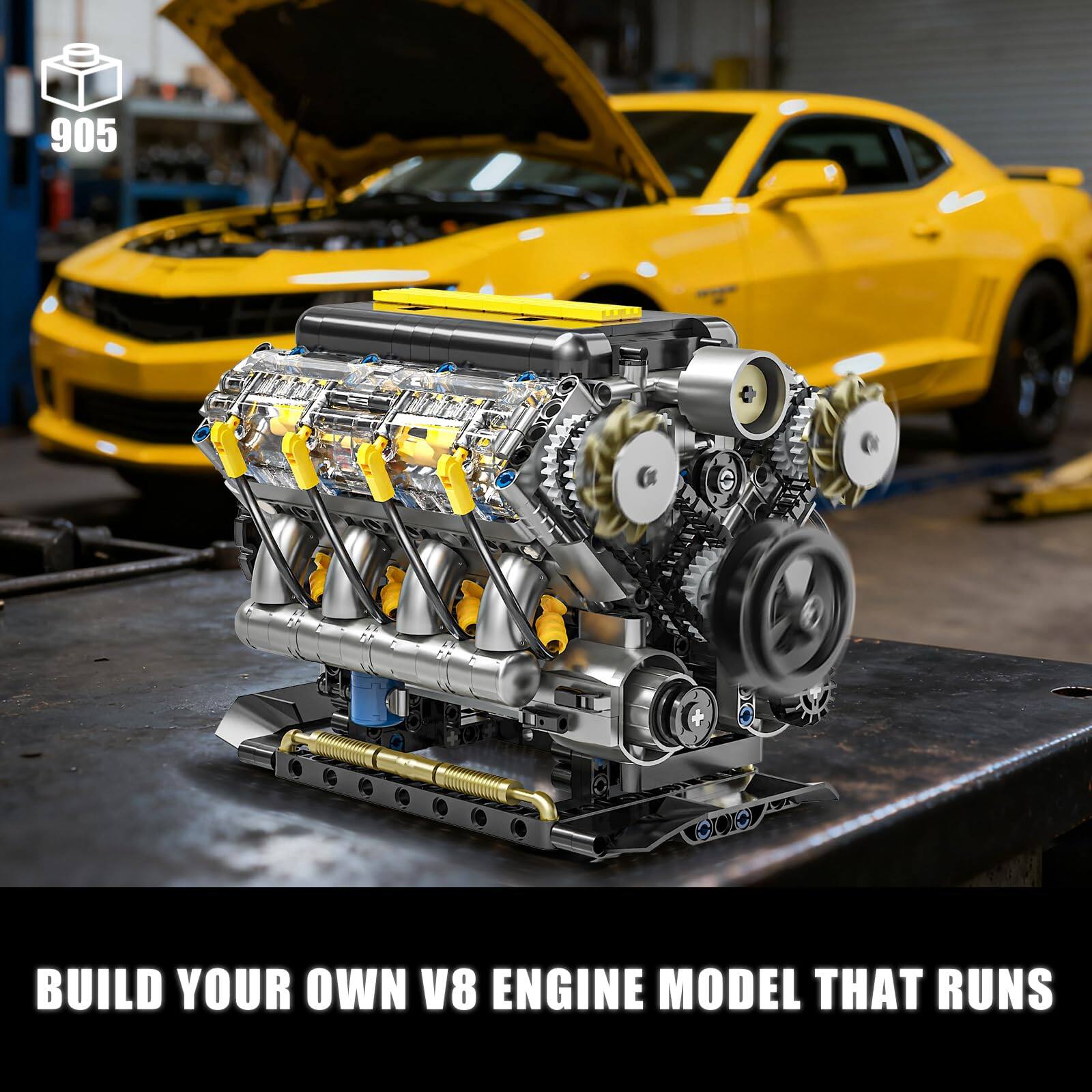 905

BUILD YOUR OWN V8 ENGINE MODEL THAT RUNS