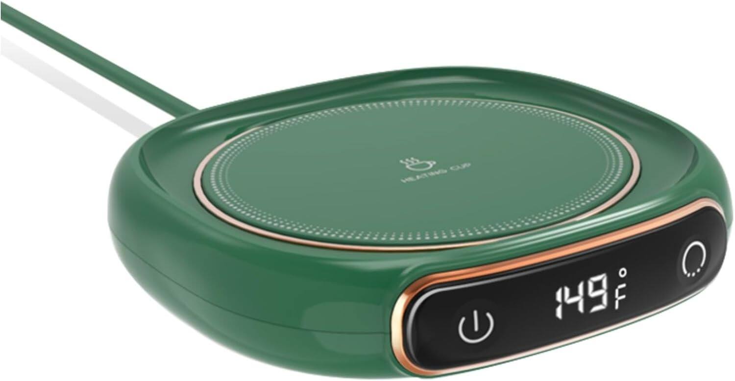 Front. Schertz - Coffee Mug Warmer – 3 Temp Settings, Auto Shut Off, Green - Size: 3-Temp-Green.