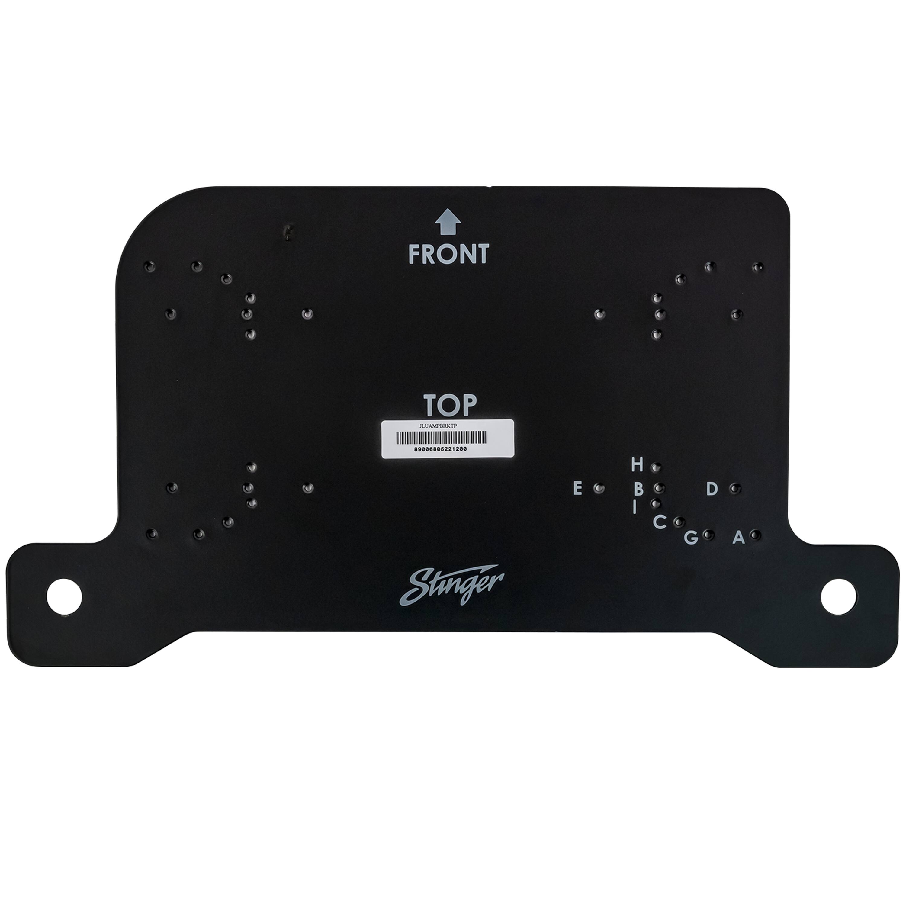 Stinger - Passenger Side Under-Seat Amplifier Mounting Bracket for Select Jeep Wrangler JL and Gladiator JT Vehicles - Black