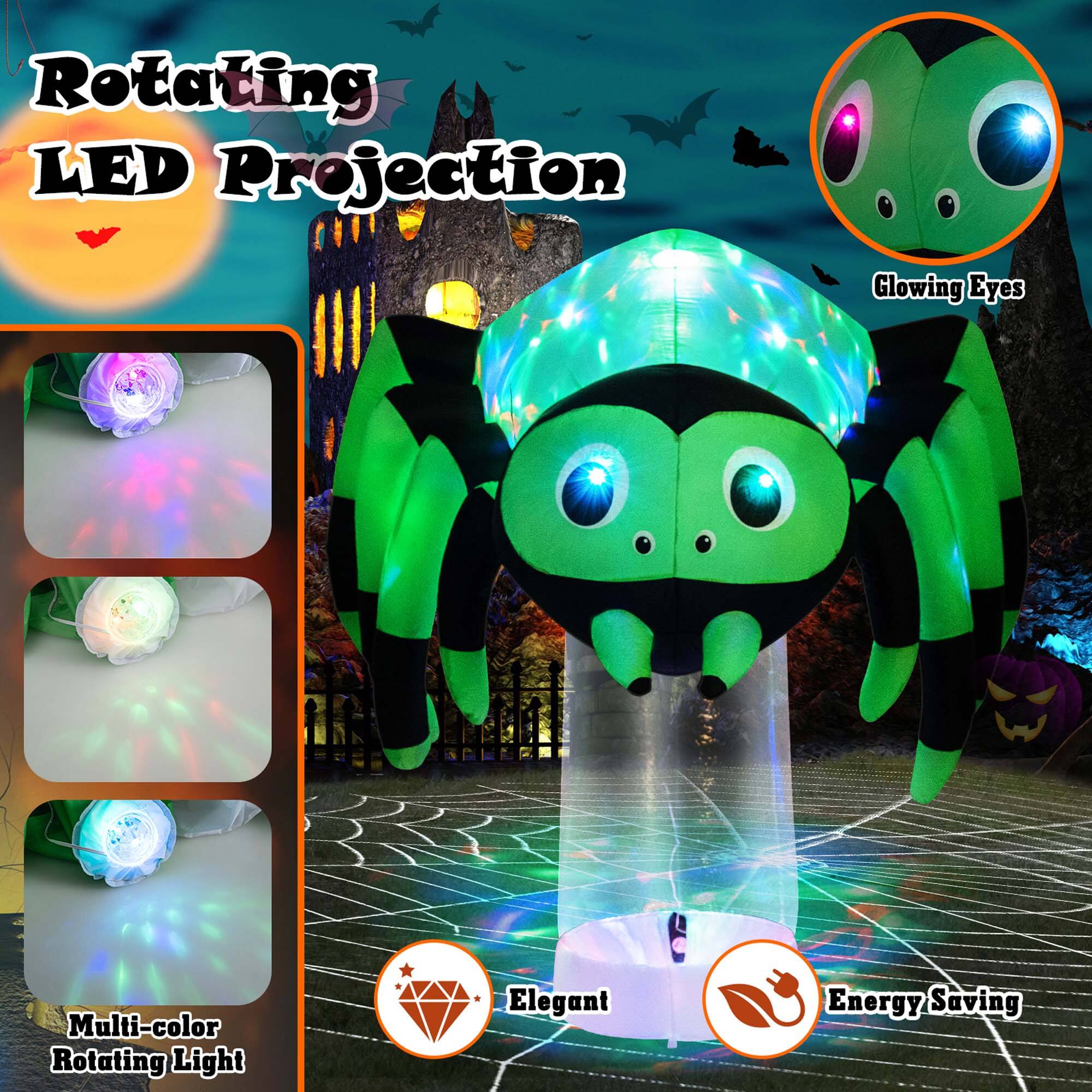 Rotating LED Projection, Glowing Eyes, Multi-color Rotating Light, Elegant, Energy Saving
