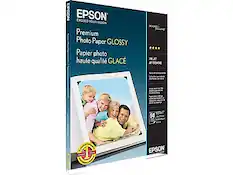 EPSON
EXCEED YOUR VISION
Premium Photo Paper GLOSSY
Papier photo haute qualité GLACÉ
50 sheets
8.5" x 11"
EPSON
