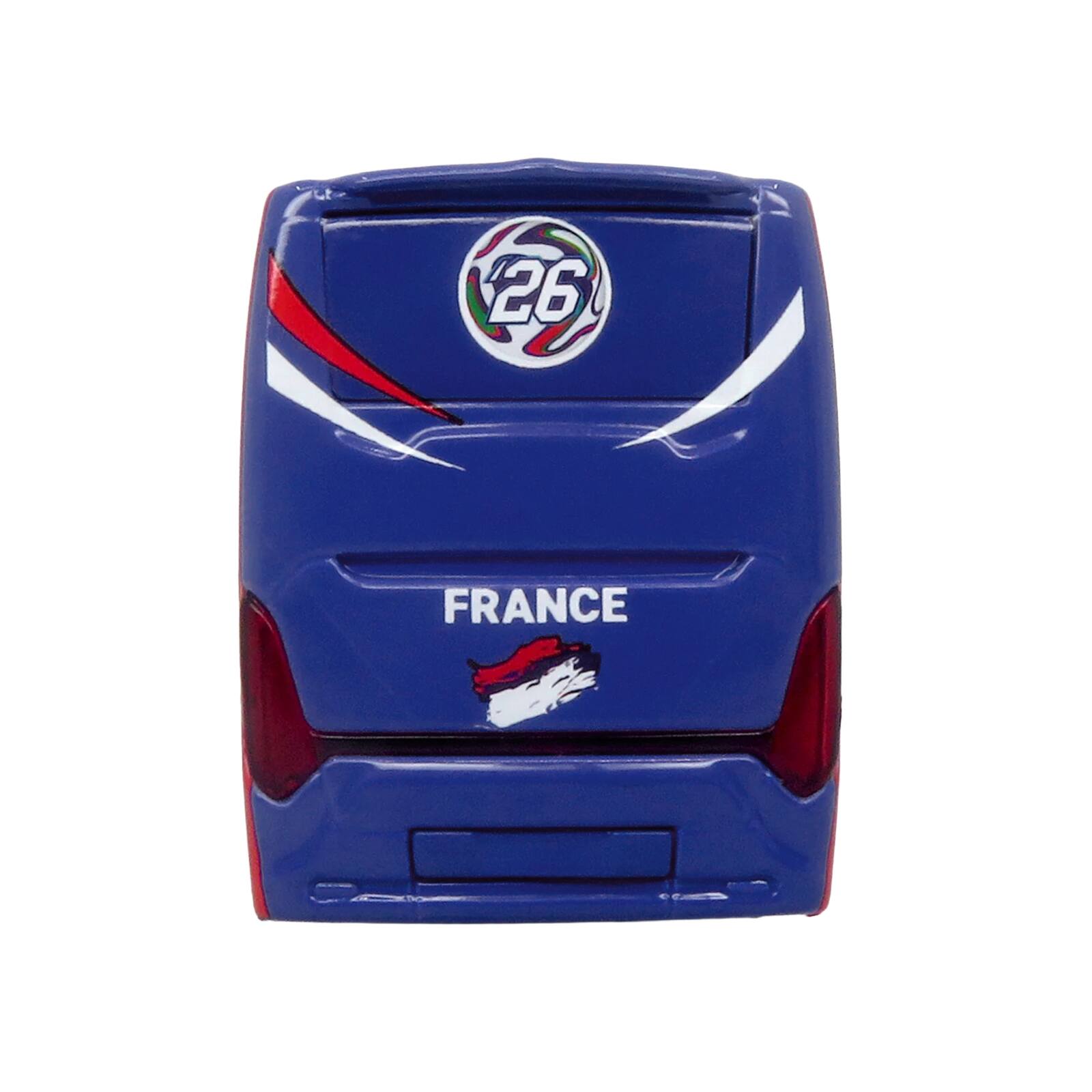 Alt View 4. Iconic Replicas - Scania Touring HD Coach Bus "France National Football Team" Blue with Graphics 1/87 (HO) Model by Iconic Replicas.