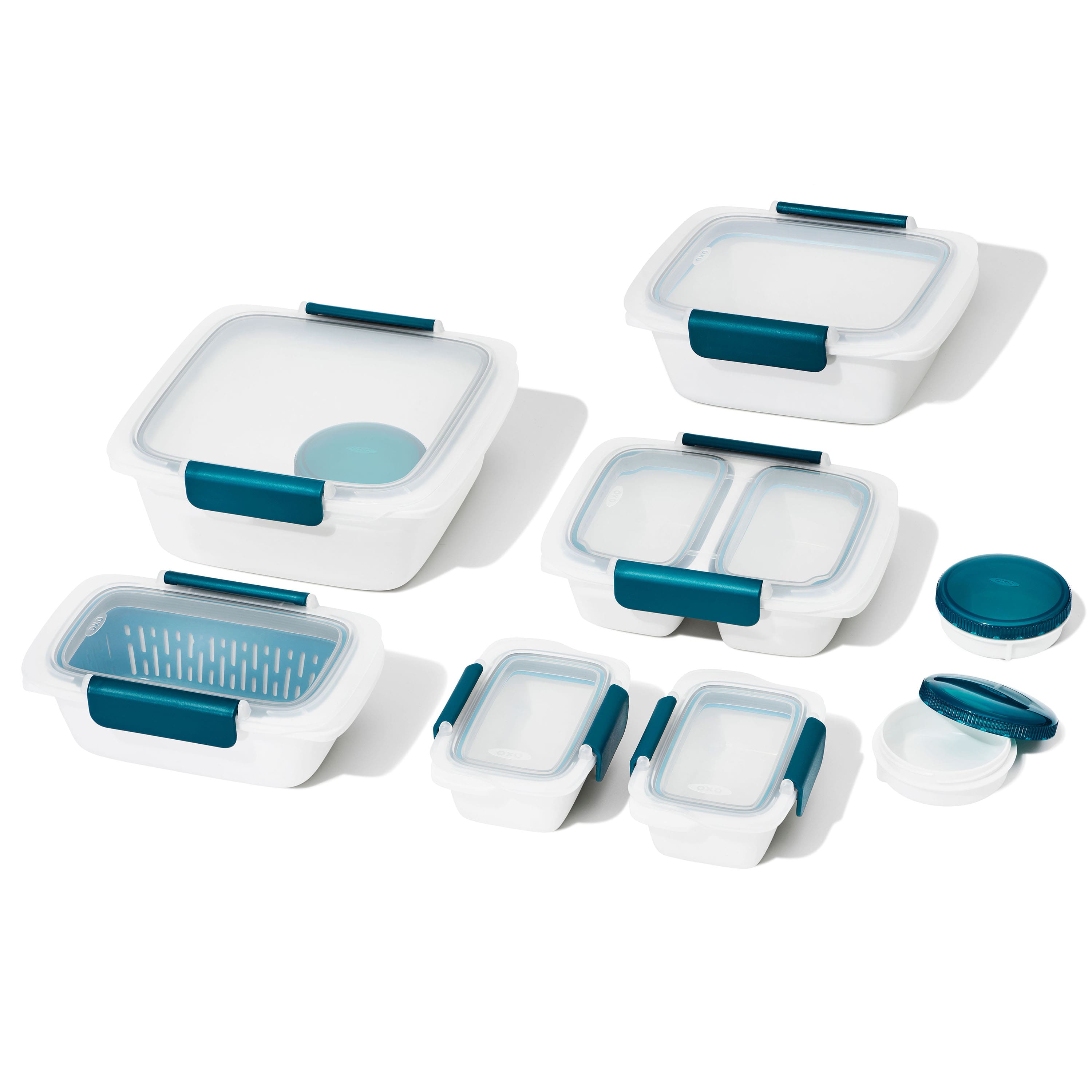 OXO - Prep & Go Leakproof Containers - 20pc Set - Clear - Angle_Zoom