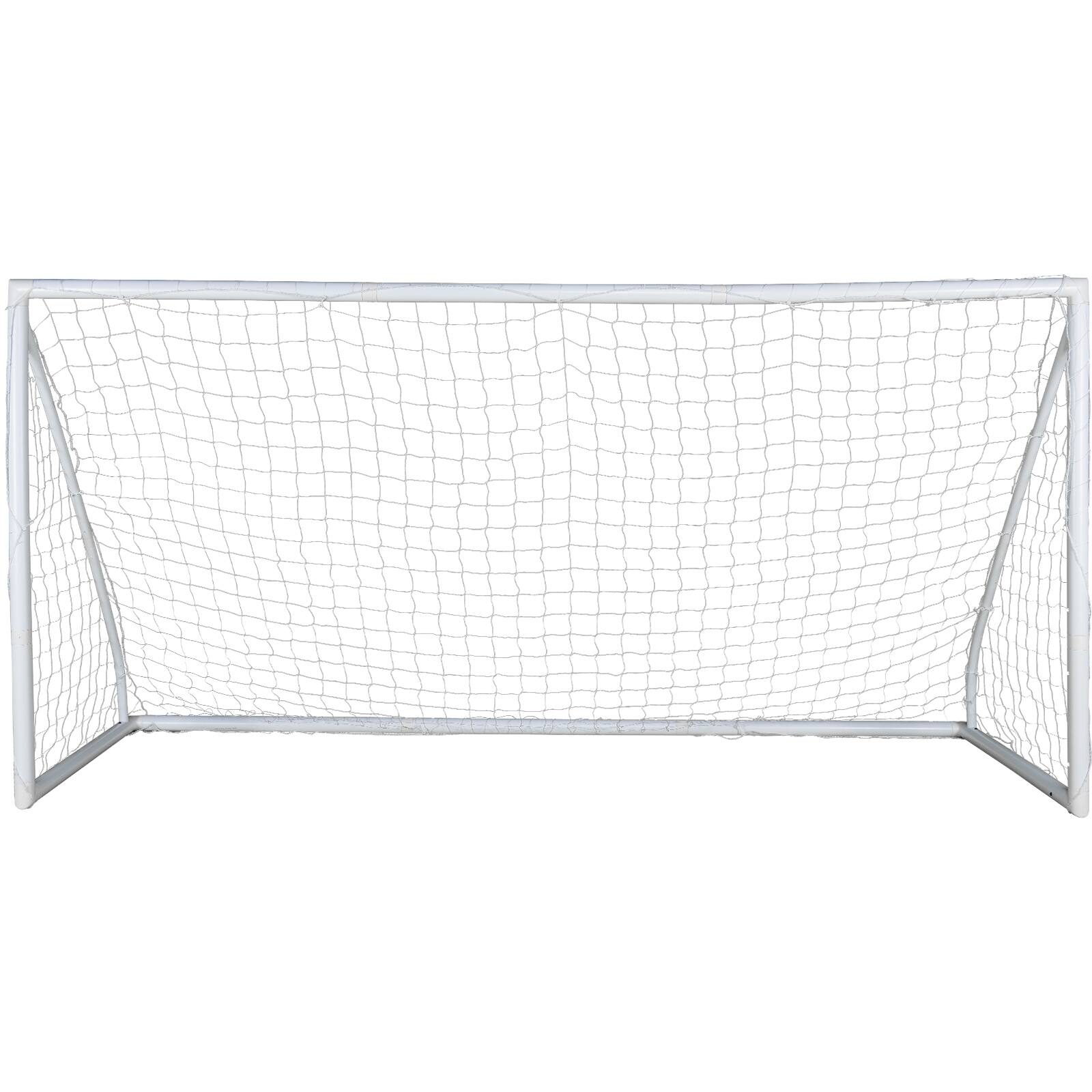 Alt View 5. VEVOR - Portable Soccer Goal, 12x6 ft Soccer Net, Adults Kids Backyard Soccer Net, Large Practice Soccer Net - White.