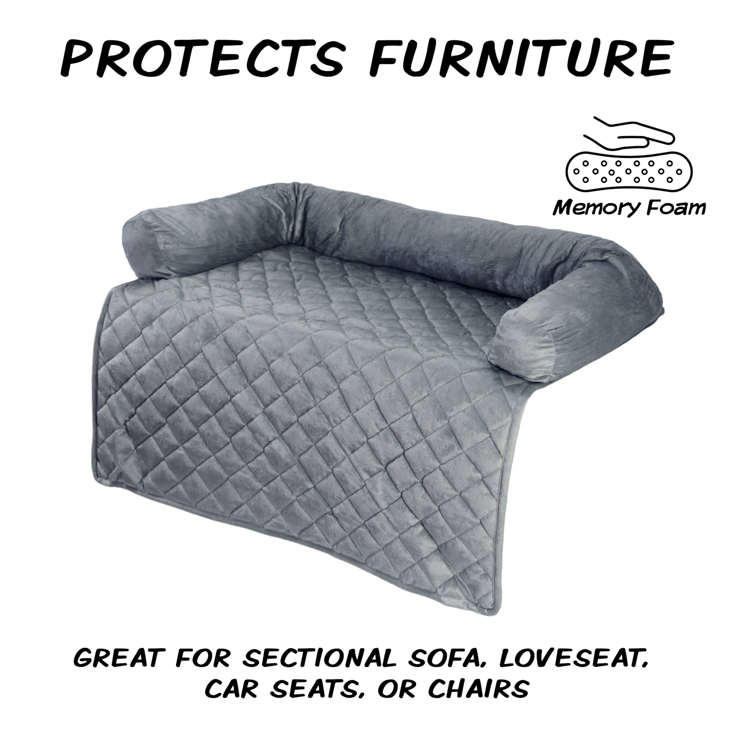 PROTECTS FURNITURE  
Memory Foam  
GREAT FOR SECTIONAL SOFA, LOVESEAT, CAR SEATS, OR CHAIRS