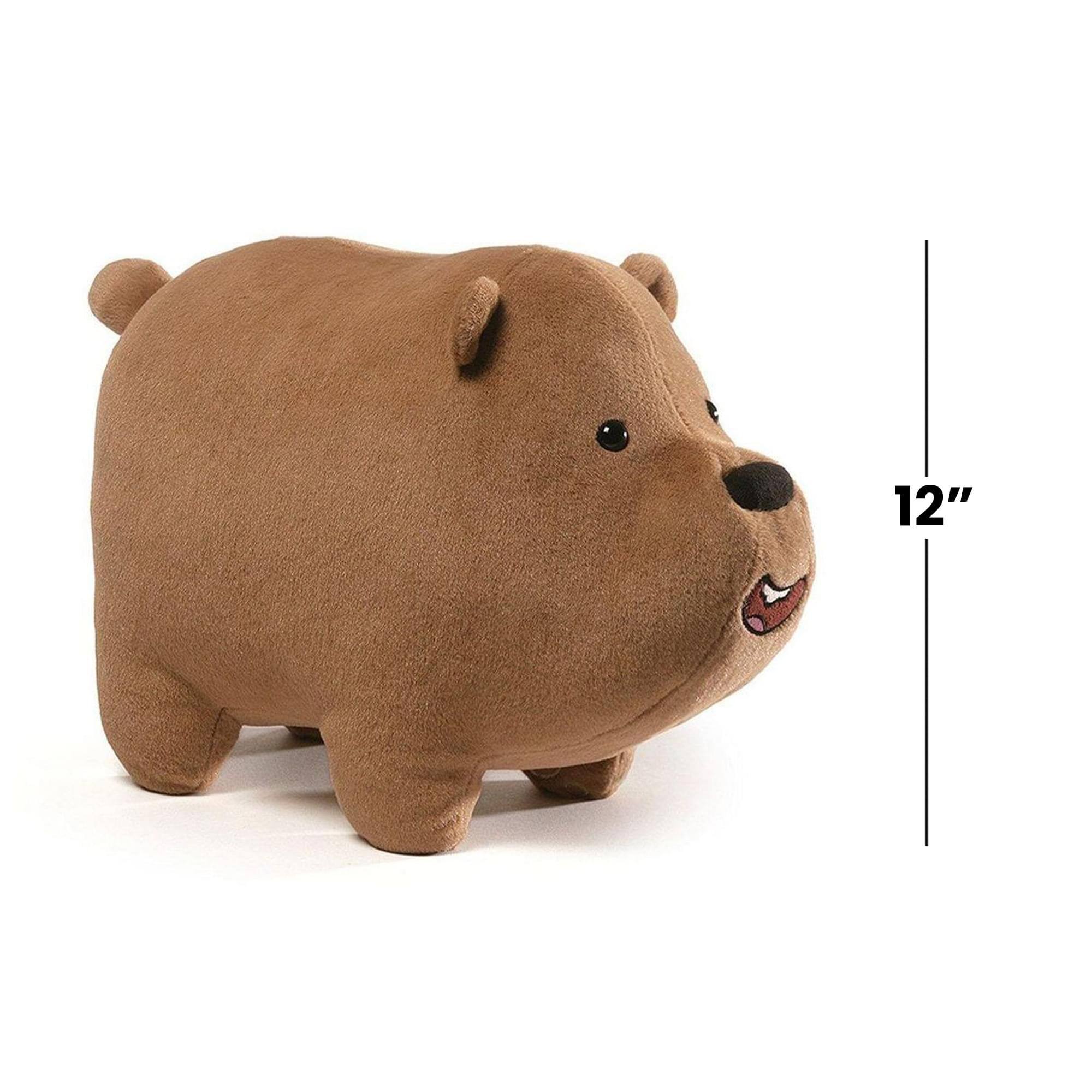 Alt View 2. Enesco - We Bare Bears 12" Grizz Plush - Brown.