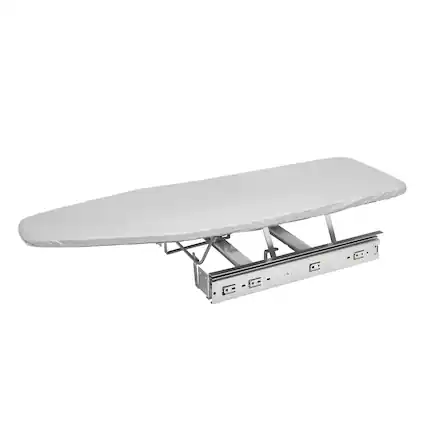 Front. Rev-A-Shelf - Rev-A-Shelf Pullout Foldaway Ironing Board for Vanity Cabinet Drawer, VIB-20CR.
