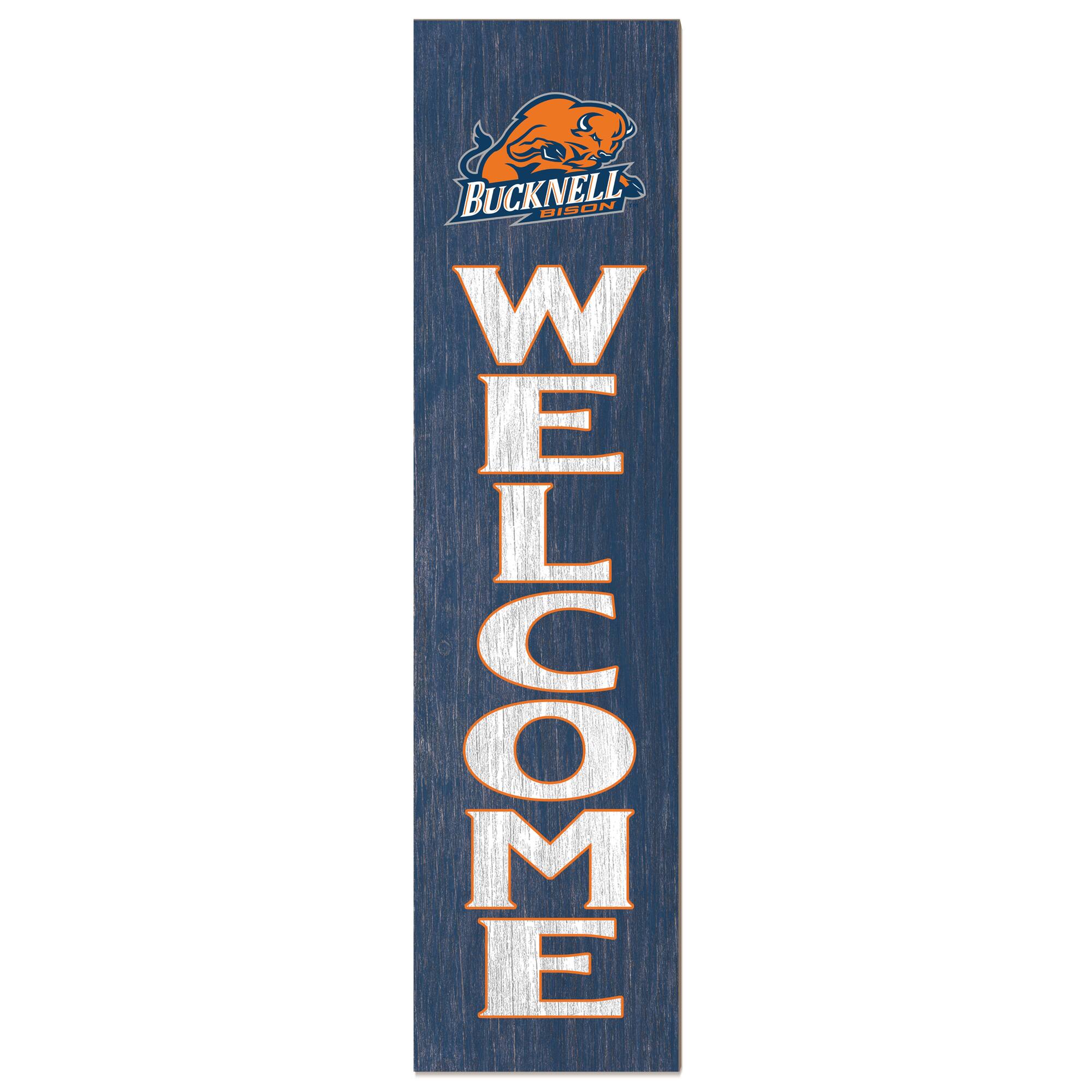 Bucknell Bison 12'' x 48'' Welcome Outdoor Leaner