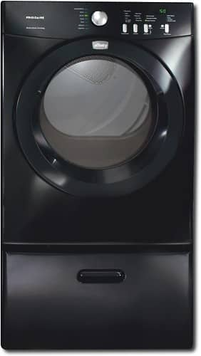 black frigidaire washer and dryer