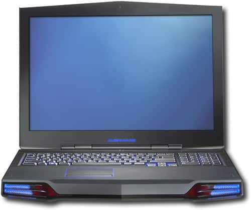 alienware laptop blue