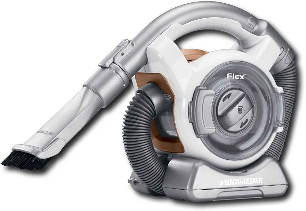 Black & Decker Flex Bagless Cordless Mini Canister Vac White/Gray FHV1200 -  Best Buy