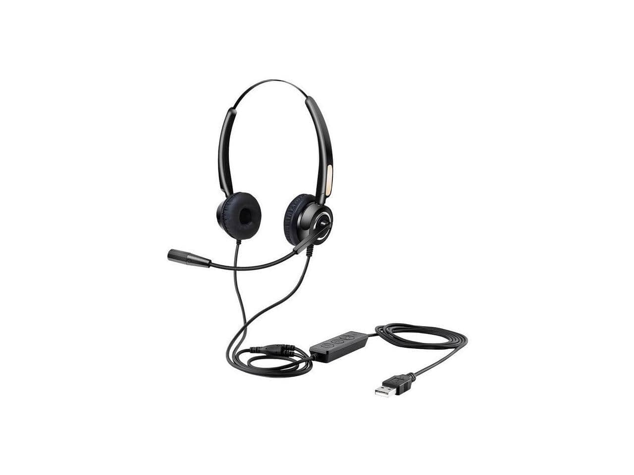 Urban Factory - Movee: USB Headset W/ Remote On-Ear Wired 6.9' Cable - Red