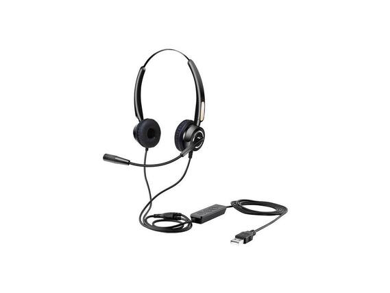 Front. Urban Factory - Movee: USB Headset W/ Remote On-Ear Wired 6.9' Cable - Red.