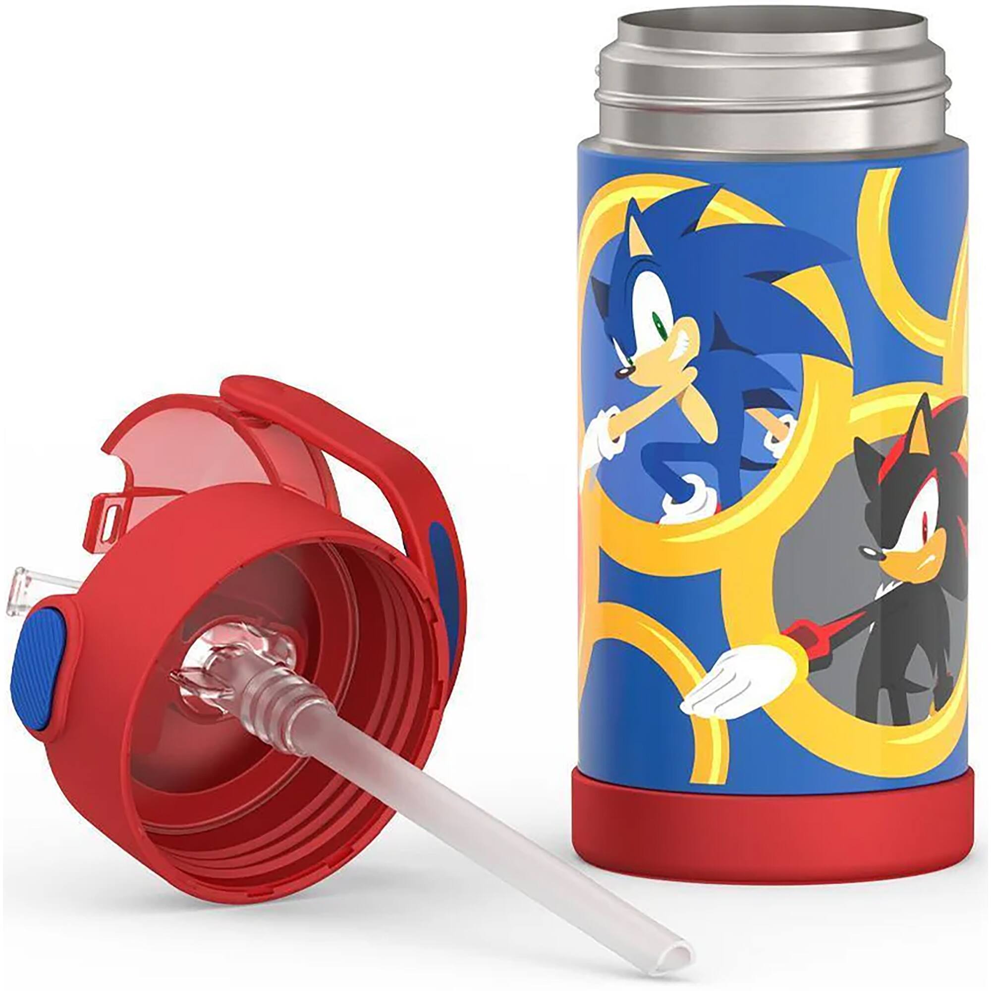 Alt View 3. Thermos - Thermos 12 oz. Kid's Funtainer Insulated Water Bottle - Sonic The Hedgehog - Sonic The Hedgehog.