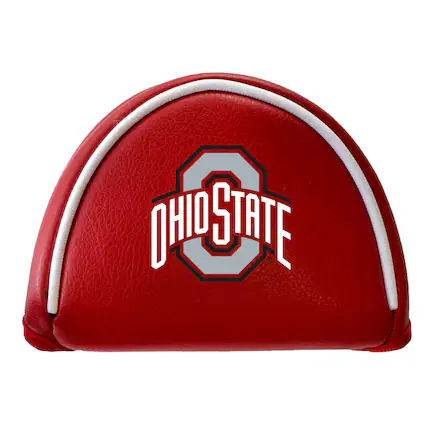 Front. Team Golf - Ohio State Buckeyes Mallet Putter Cover - Multicolor.