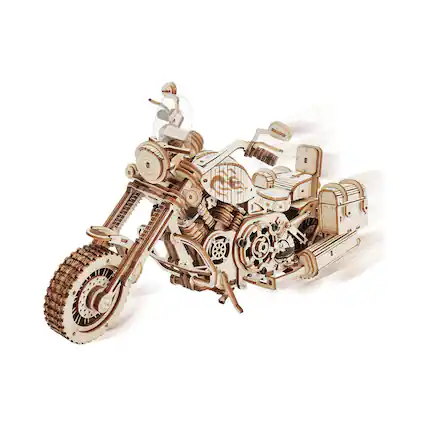 Front. 3D Puzzle - DIY 3D Moving Gears Puzzle - Motorcycle Cruiser - 420pcs.